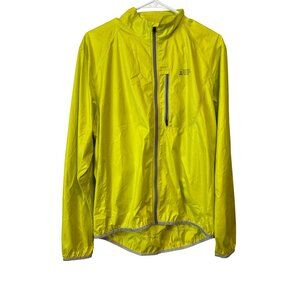 Eastern Mountain Sports Unisex M Yellow Lightweight Windbreaker Jacket Reflectiv